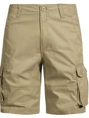 Men's Cargo Shorts - Classic Khaki Utility